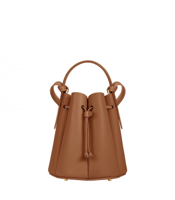 Women's Polene Numero Huit Mini - Textured Camel