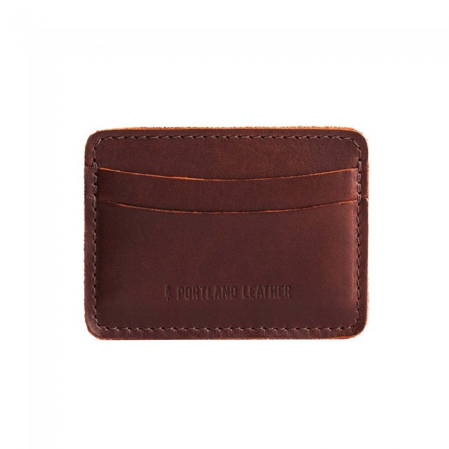 Portland PLG Card Holder - Cognac