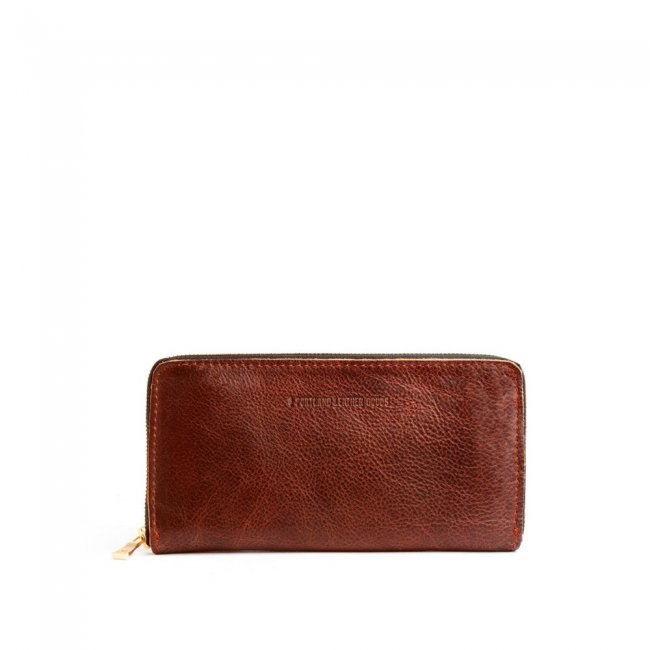 Portland Accordion Zip Wallet - Nutmeg