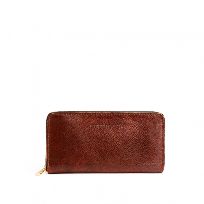 Portland Accordion Zip Wallet - Nutmeg