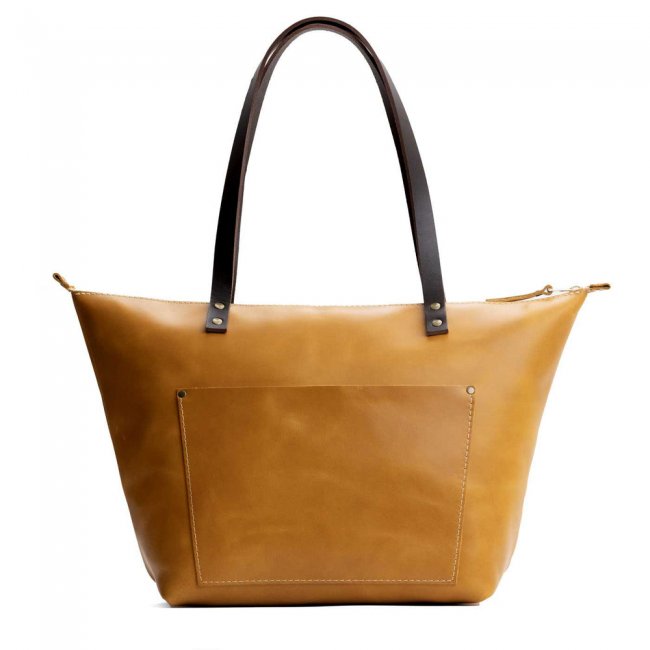 Portland Leather Tote Bag - Mango Portland Leather Tote Bag - Mango