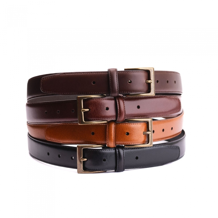 Portland Legacy Leather Belt - Amber