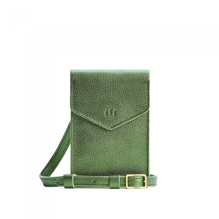 Portland Parker Phone Bag - Metallic Greench