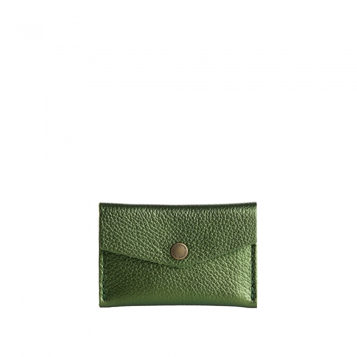 Portland Mini Envelope Wallet - Metallic Greench