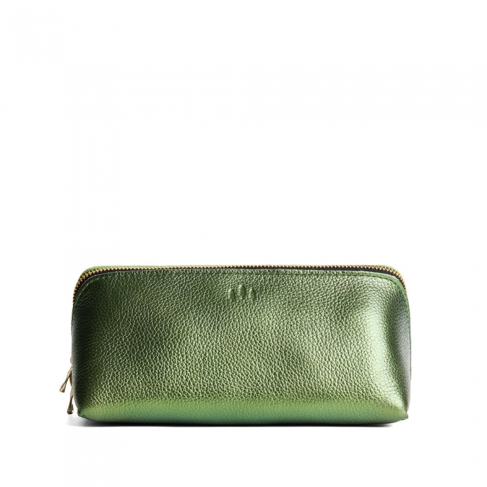 Portland Wide Mouth Pouch - Metallic Greench