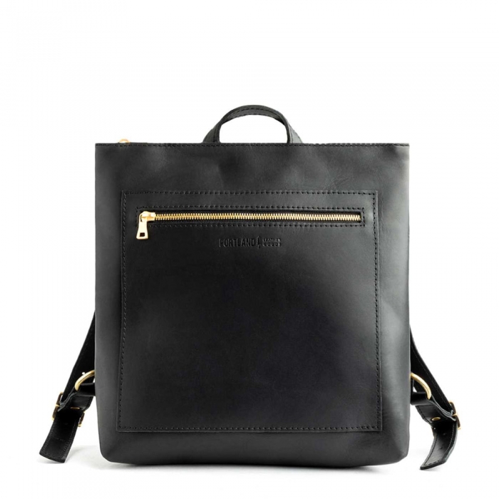 Portland Tote Backpack - Black