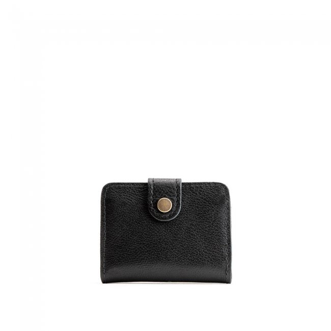 Portland Mini Bifold Wallet - Pebbled black