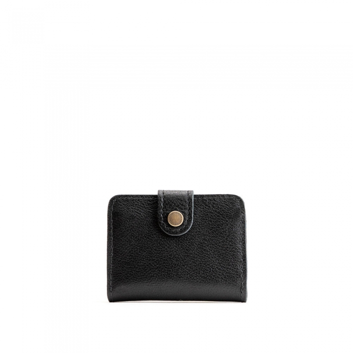 Portland Mini Bifold Wallet - Pebbled black