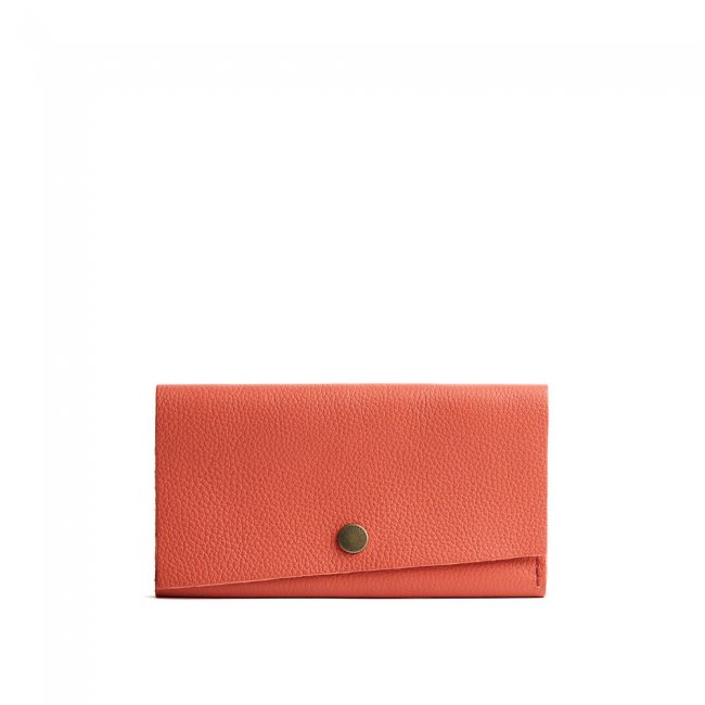 Portland Leather Rancher Wallet - Coral