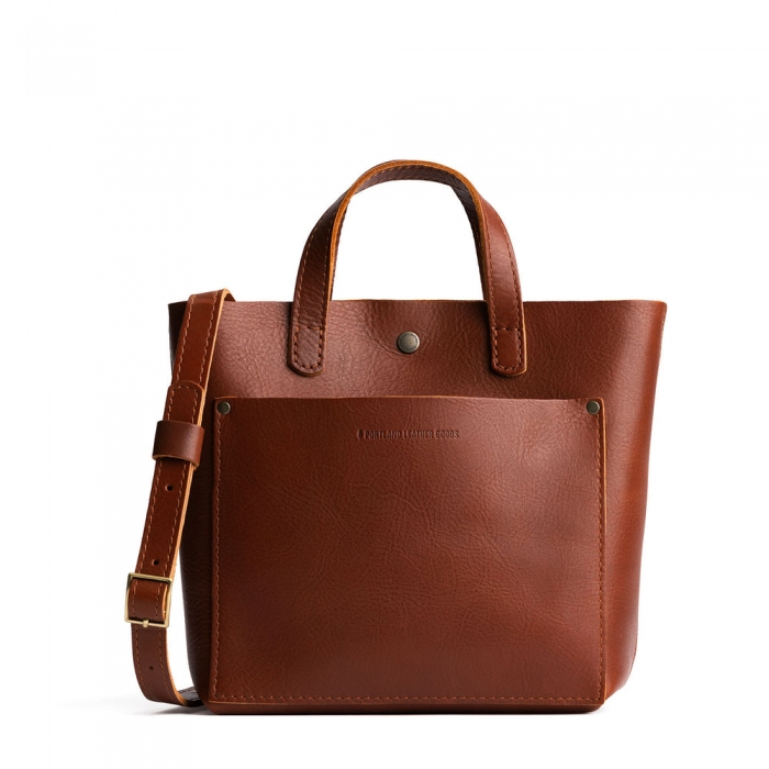 Portland Mini Crossbody Tote - Chestnut