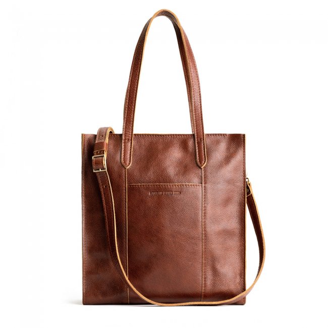 Portland Large Lola Zipper Crossbody Tote - Nutmeg