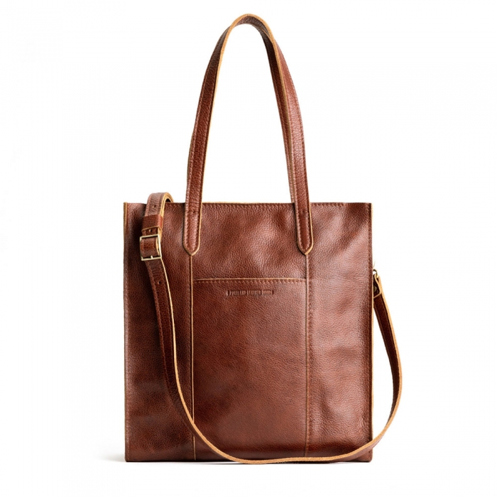 Portland Large Lola Zipper Crossbody Tote - Nutmeg