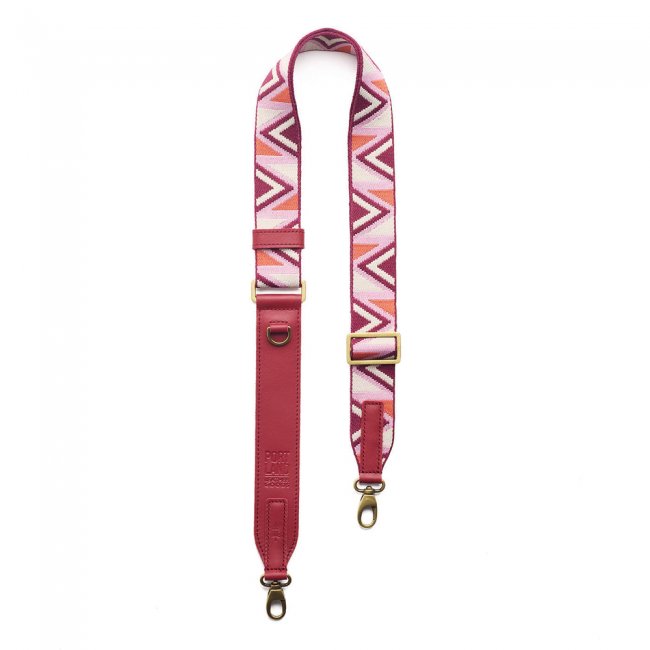 Portland Zig Zag Strap - Pink Pony