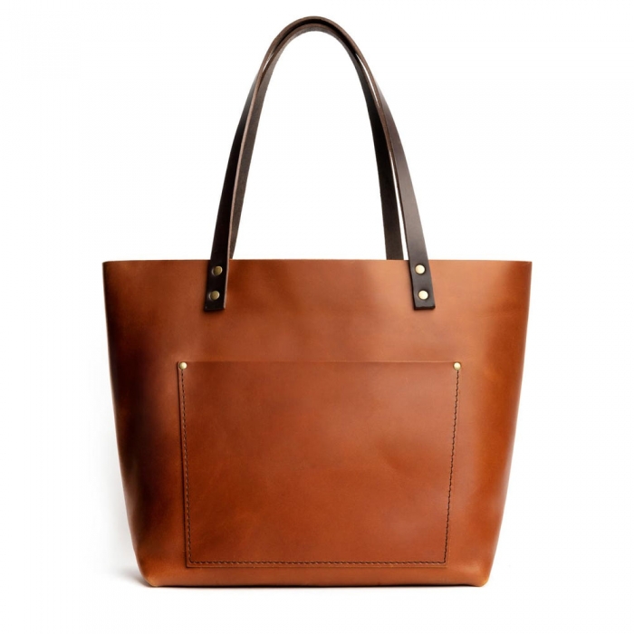 Portland Leather Tote Bag - Honey