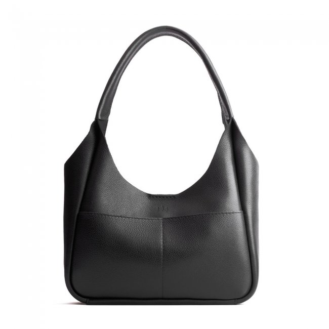 Portland Madison Shoulder Bag - Pebbled black
