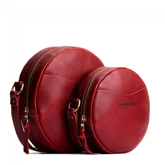 Portland Circle Crossbody - Chili Red
