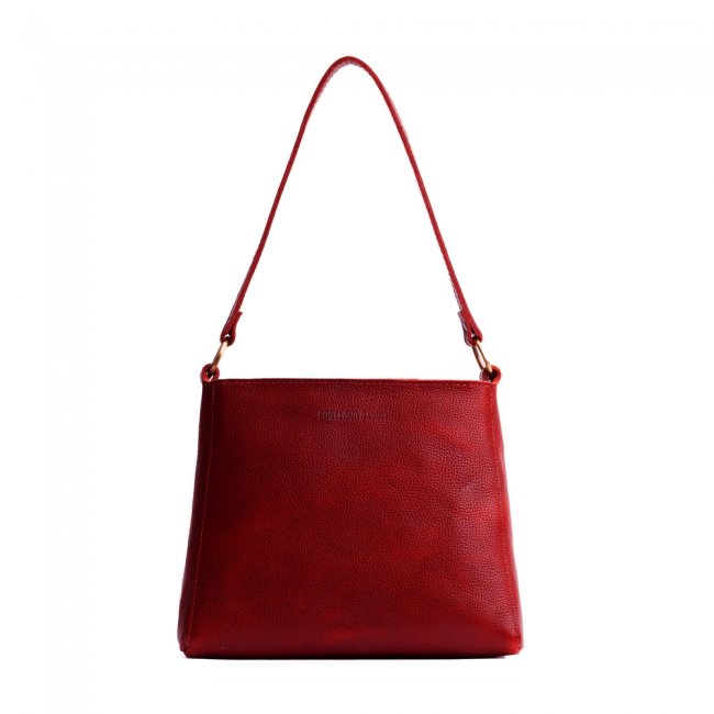 Portland Triangle Shoulder Bag - Chili Red