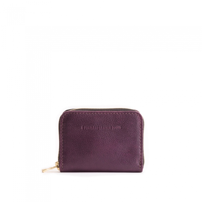 Portland Small Zip Wallet - Plum