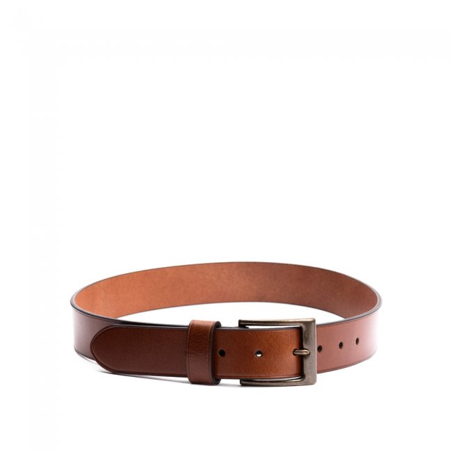 Portland True North Leather Belt - Amber