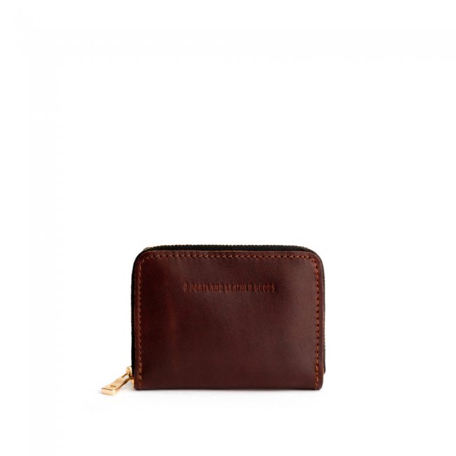 Portland Small Zip Wallet - Cognac