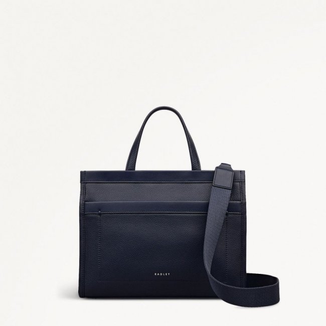 Radley London Quick Ship Women's Alba Place - Small Ziptop Grab - Ink  Radley London Quick Ship Women's Alba Place - Small Ziptop Grab - Ink