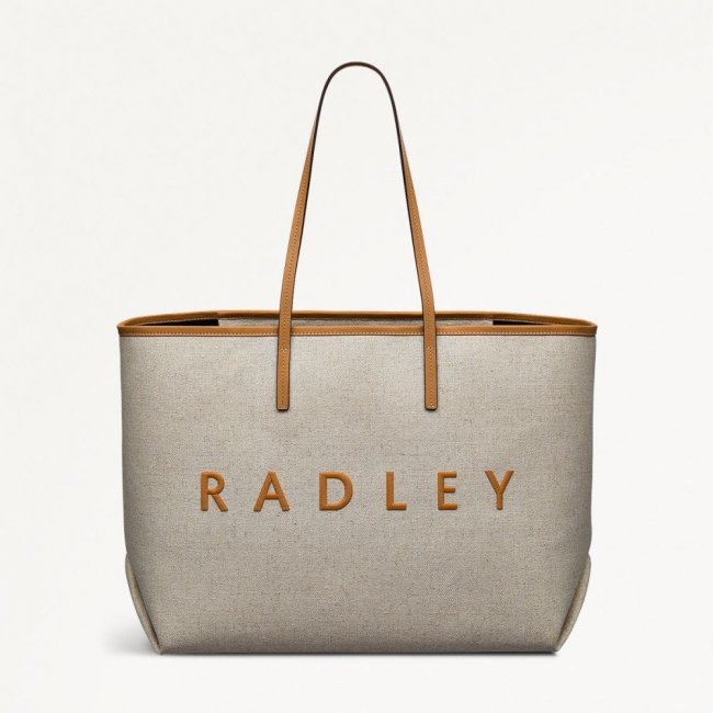 Radley London Quick Ship Women's Sutherland Row - Large Open Top Tote - Saddle  Radley London Quick Ship Women's Sutherland Row - Large Open Top Tote - Saddle