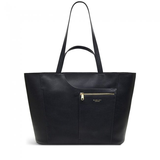 Radley London Quick Ship Women's Pockets - Large Ziptop Tote - Black  Radley London Quick Ship Women's Pockets - Large Ziptop Tote - Black