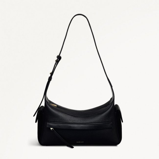 Radley London Quick Ship Women's The Fitzrovia - Small Ziptop Shoulder - Black  Radley London Quick Ship Women's The Fitzrovia - Small Ziptop Shoulder - Black