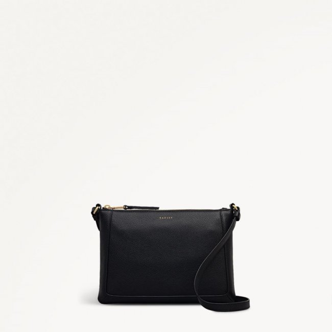 Radley London Quick Ship Women's Kew Way - Small Ziptop Cross Body - Black  Radley London Quick Ship Women's Kew Way - Small Ziptop Cross Body - Black