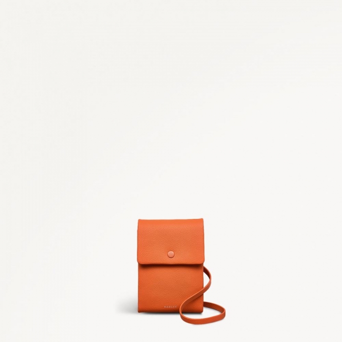 Radley London Quick Ship Women's Mallow Street - Medium Phone Cross Body - Orange Peel