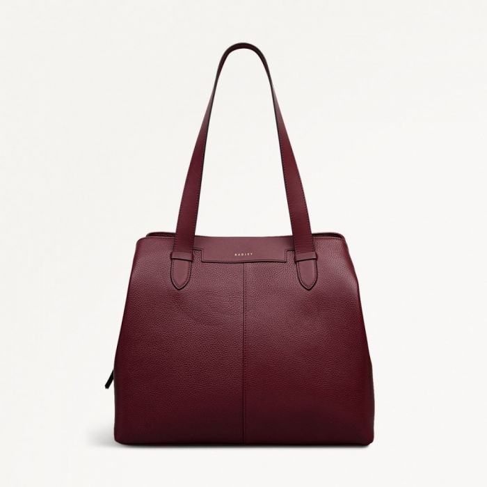 Radley London Quick Ship Women's Piccardy Hill 2.0 - Medium Ziptop Shoulder - Merlot