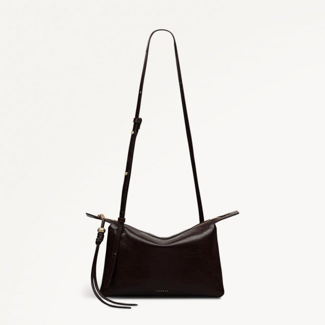 Radley London Quick Ship Women's The Romilly - Medium Ziptop Cross Body - Dark Oak  Radley London Quick Ship Women's The Romilly - Medium Ziptop Cross Body - Dark Oak