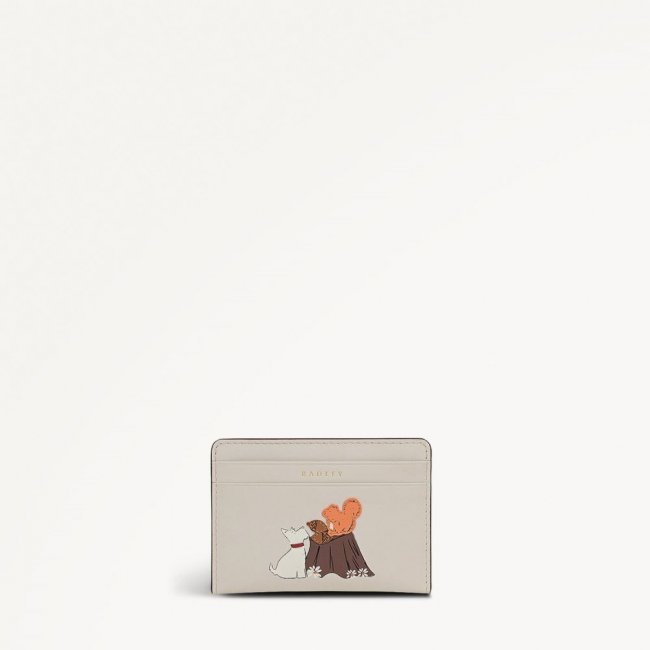 Radley London Quick Ship Women's Autumn Leaves - Small Card Holder - Snow  Radley London Quick Ship Women's Autumn Leaves - Small Card Holder - Snow