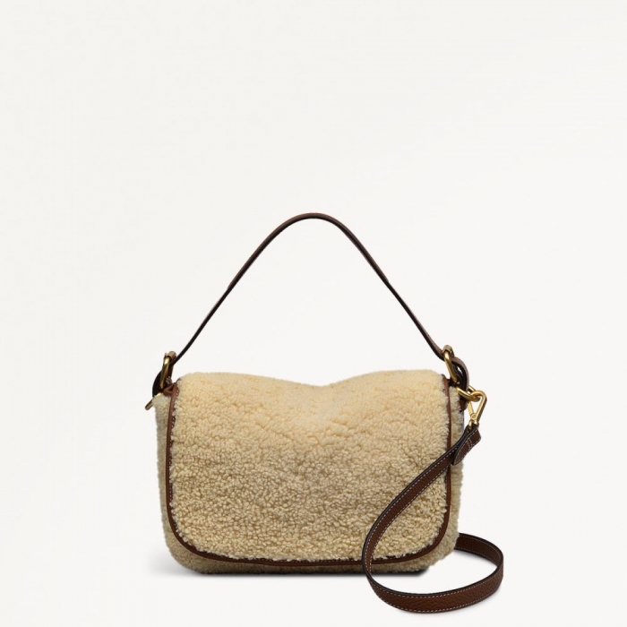 Radley London Quick Ship Women's Grafton Street - Small Flapover Crossbody - Natural