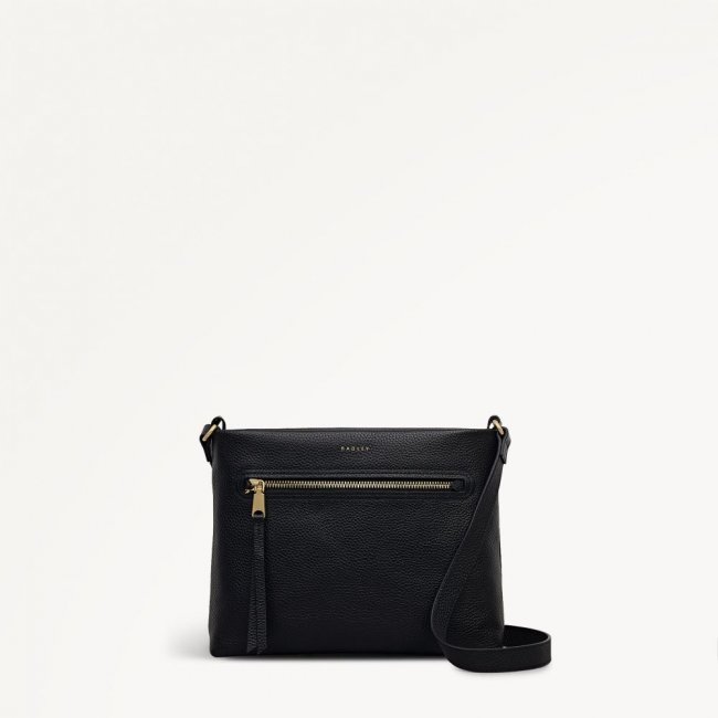 Radley London Quick Ship Women's Pickwick - Small Ziptop Cross Body - Black  Radley London Quick Ship Women's Pickwick - Small Ziptop Cross Body - Black
