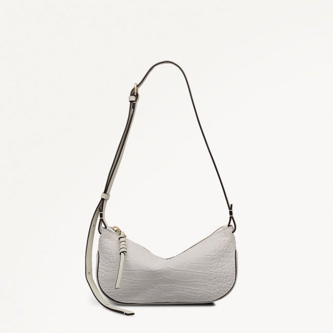 Radley London Quick Ship Women's The Iris - Small Ziptop Cross Body - Snow  Radley London Quick Ship Women's The Iris - Small Ziptop Cross Body - Snow