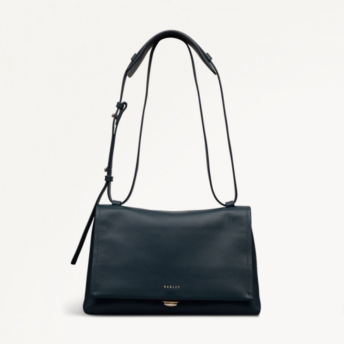 Radley London Quick Ship Women's Mercer Street - Medium Flapover Shoulder - Teal