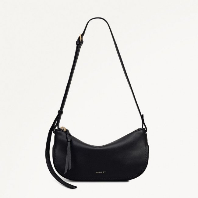 Radley London Quick Ship Women's The Iris - Small Ziptop Cross Body - Black  Radley London Quick Ship Women's The Iris - Small Ziptop Cross Body - Black