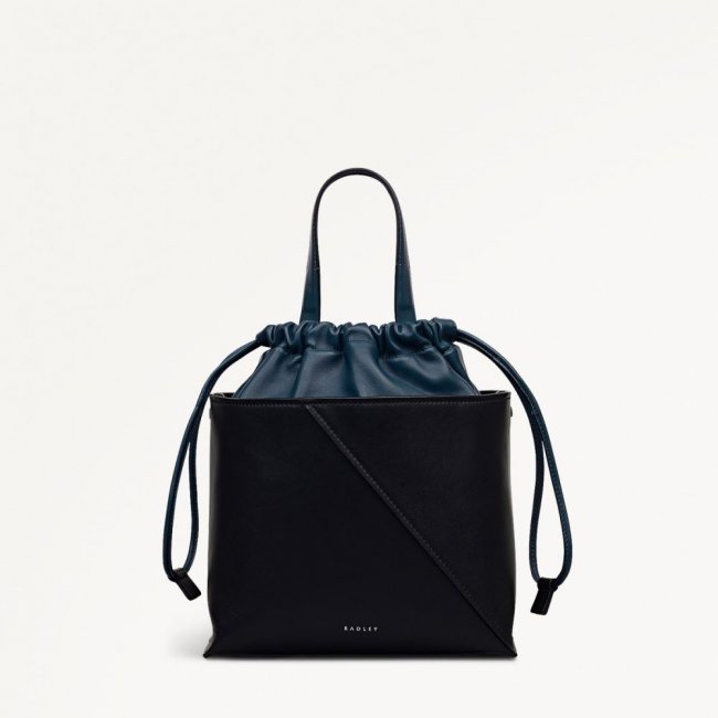 Radley London Quick Ship Women's The Portobello - Small Drawstring Grab - Black  Radley London Quick Ship Women's The Portobello - Small Drawstring Grab - Black