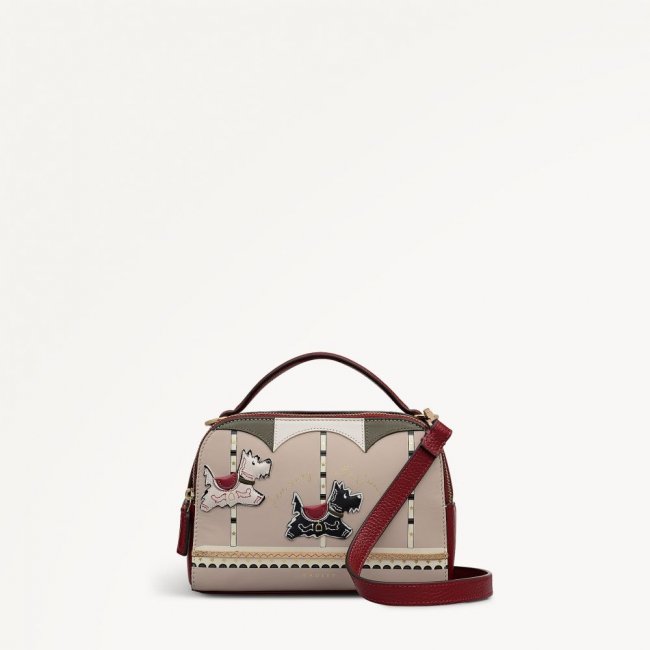 Radley London Quick Ship Women's Magic Carousel - Small Ziptop Cross Body - Carmine