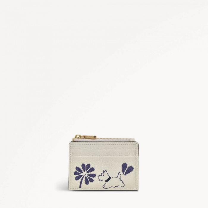 Radley London Quick Ship Women's Cut Out Floral - Small Coin Purse - Chalk