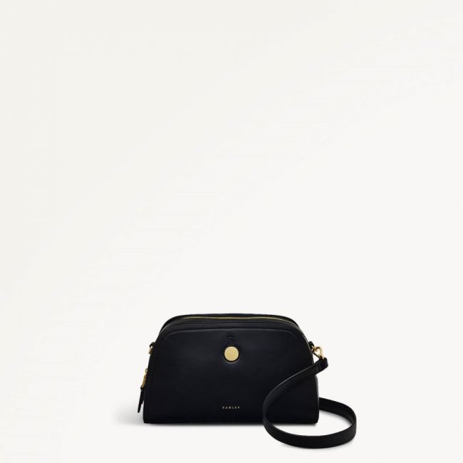 Radley London Quick Ship Women's Bathurst Mews - Small Ziptop Crossbody - Black  Radley London Quick Ship Women's Bathurst Mews - Small Ziptop Crossbody - Black