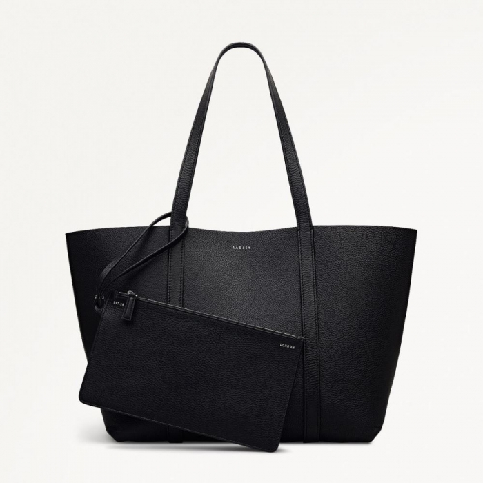 Radley London Quick Ship Women's Hanbury Row - Large Open Top Tote - Black
