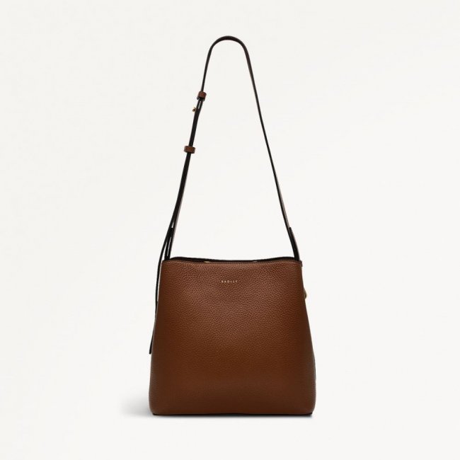 Radley London Quick Ship Women's Dukes Place - Medium Compartment Crossbody - Saddle  Radley London Quick Ship Women's Dukes Place - Medium Compartment Crossbody - Saddle