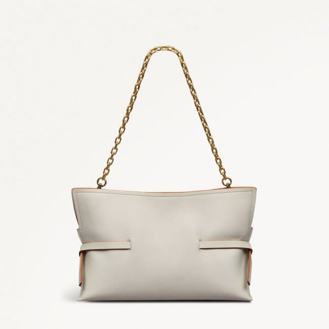 Radley London Quick Ship Women's Fleet Street - Medium Open Top Clutch - Chalk  Radley London Quick Ship Women's Fleet Street - Medium Open Top Clutch - Chalk