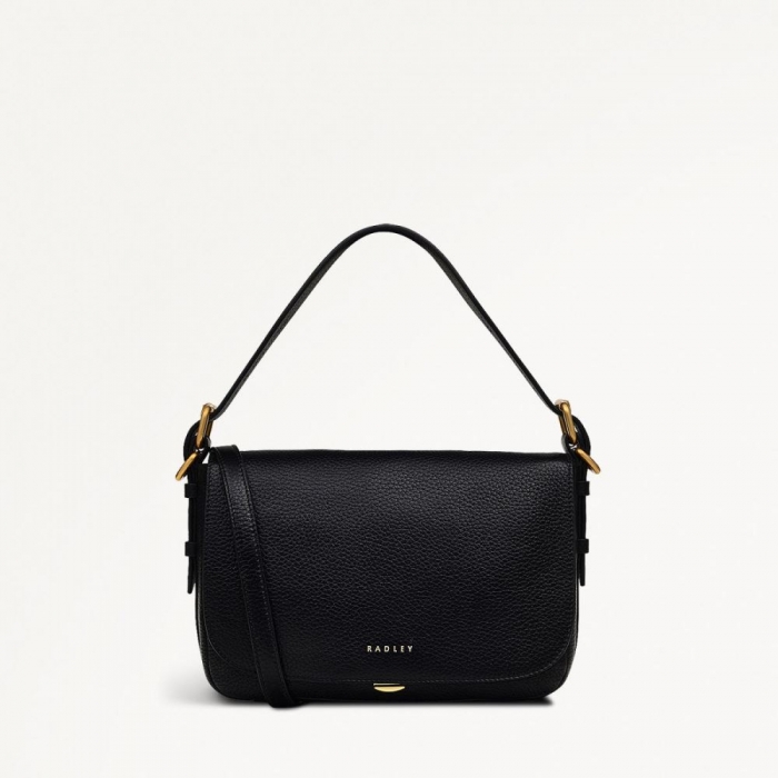 Radley London Quick Ship Women's Grafton Street - Small Flapover Crossbody - Black