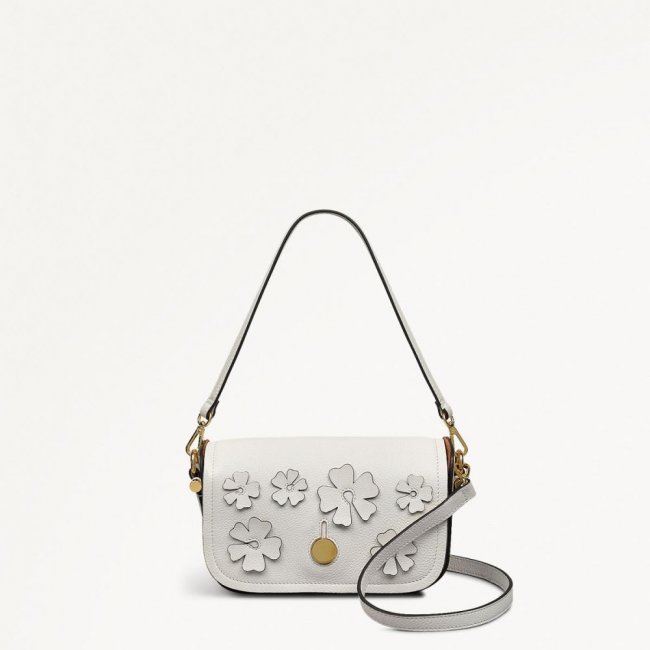 Radley London Quick Ship Women's Bathurst Mews - Small Flapover Cross Body - Chalk
