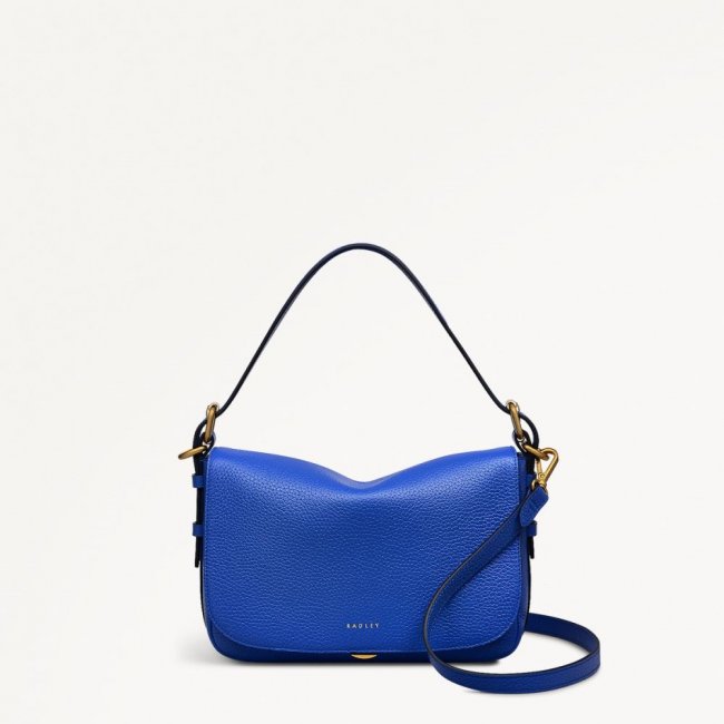 Radley London Quick Ship Women's Grafton Street - Small Flapover Crossbody - Yves Blue