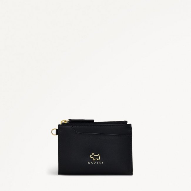 Radley London Quick Ship Women's Pockets - Small Ziptop Coin Purse - Black  Radley London Quick Ship Women's Pockets - Small Ziptop Coin Purse - Black