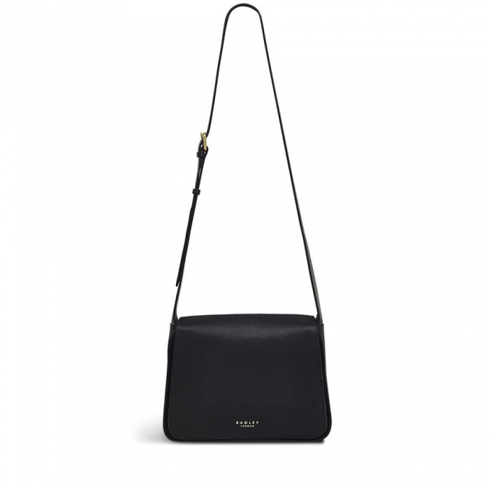 Radley London Quick Ship Women's Westwell Lane - Medium Flapover Crossbody - Black